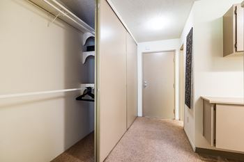 Ample closet space
